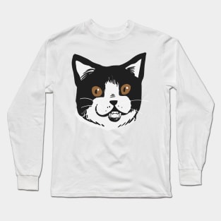 Black Cat Horror Halloween Ca Funny Costumes Long Sleeve T-Shirt